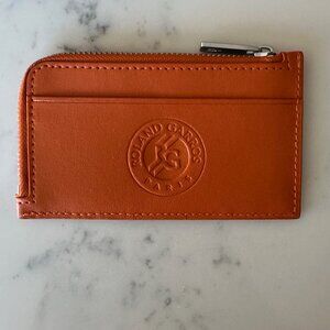 Special Edition Lacoste Card Holder Embossed with Roland Garros Logo
